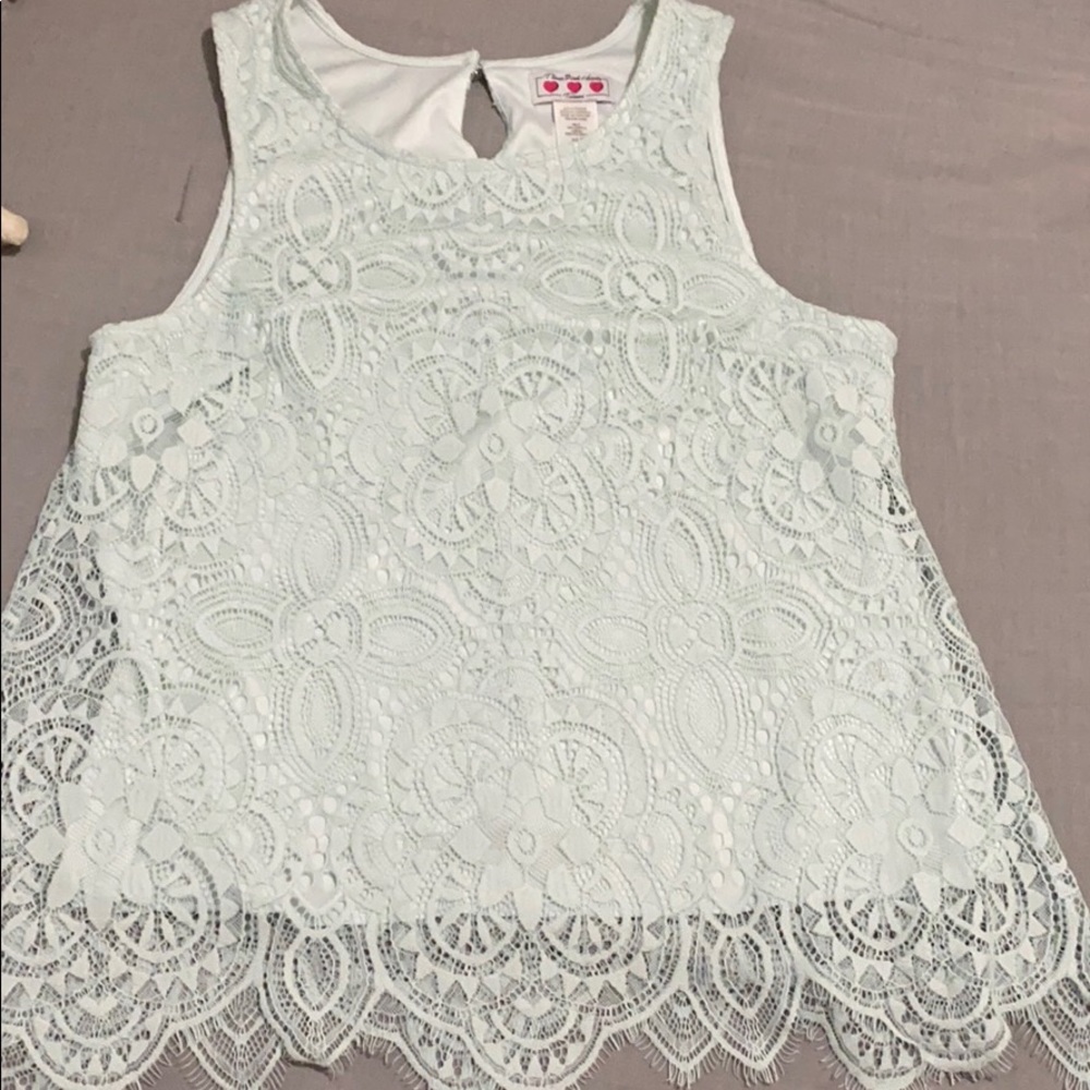 Blue Lace Top